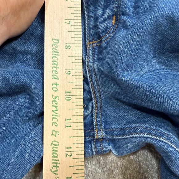 Carhartt Mens B17DST Relaxed Fit Heavyweight Tapered Jeans Blue 33x32 Workwear - Picture 12 of 15